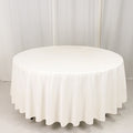 Scuba Round 108" Tablecloth Ivory - Wrinkle Free & Stain Resistant Table Cover - Bell Racket Store