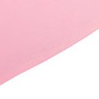 Scuba Round 108" Tablecloth Pink - Wrinkle Free & Stain Resistant Table Cover - Bell Racket Store