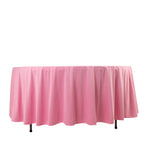 Scuba Round 108" Tablecloth Pink - Wrinkle Free & Stain Resistant Table Cover - Bell Racket Store
