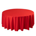 Scuba Round 108" Tablecloth Red - Wrinkle Free & Stain Resistant Table Cover - Bell Racket Store