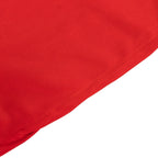 Scuba Round 108" Tablecloth Red - Wrinkle Free & Stain Resistant Table Cover - Bell Racket Store