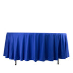 Scuba Round 108" Tablecloth Royal Blue - Wrinkle Free & Stain Resistant Table Cover - Bell Racket Store