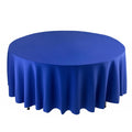 Scuba Round 108" Tablecloth Royal Blue - Wrinkle Free & Stain Resistant Table Cover - Bell Racket Store