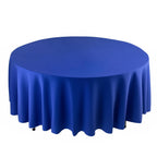 Scuba Round 108" Tablecloth Royal Blue - Wrinkle Free & Stain Resistant Table Cover - Bell Racket Store