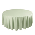 Scuba Round 108" Tablecloth Sage Green - Wrinkle Free & Stain Resistant Table Cover - Bell Racket Store