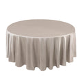 Scuba Round 108" Tablecloth Shimmering Silver - Wrinkle Free & Stain Resistant Table Cover - Bell Racket Store