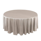 Scuba Round 108" Tablecloth Shimmering Silver - Wrinkle Free & Stain Resistant Table Cover - Bell Racket Store