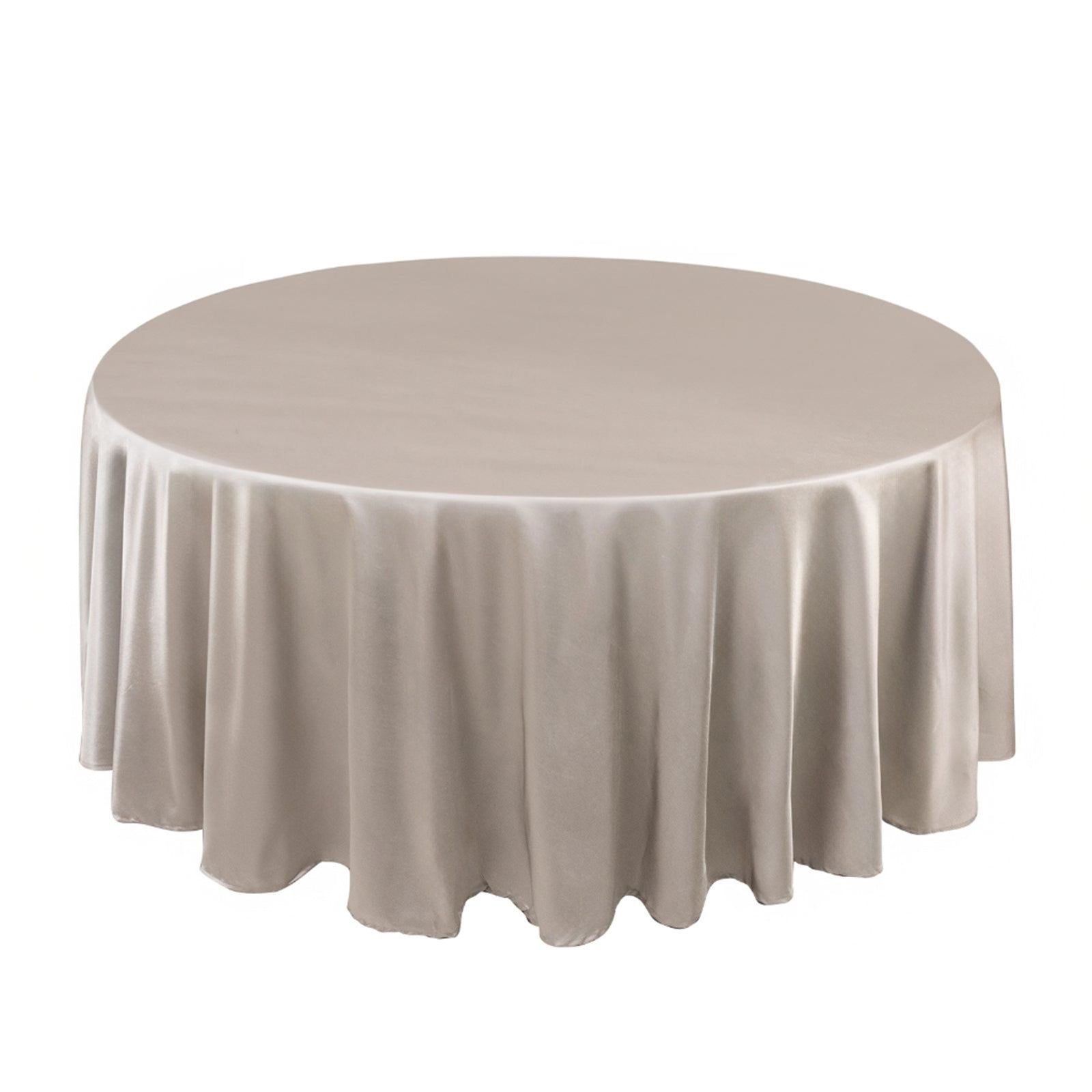 Scuba Round 108" Tablecloth Shimmering Silver - Wrinkle Free & Stain Resistant Table Cover - Bell Racket Store