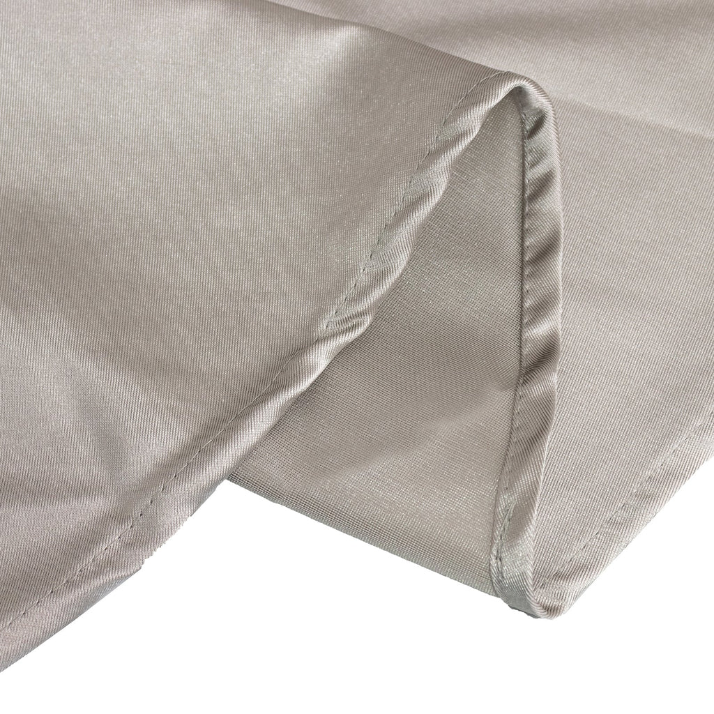 Scuba Round 108" Tablecloth Shimmering Silver - Wrinkle Free & Stain Resistant Table Cover - Bell Racket Store