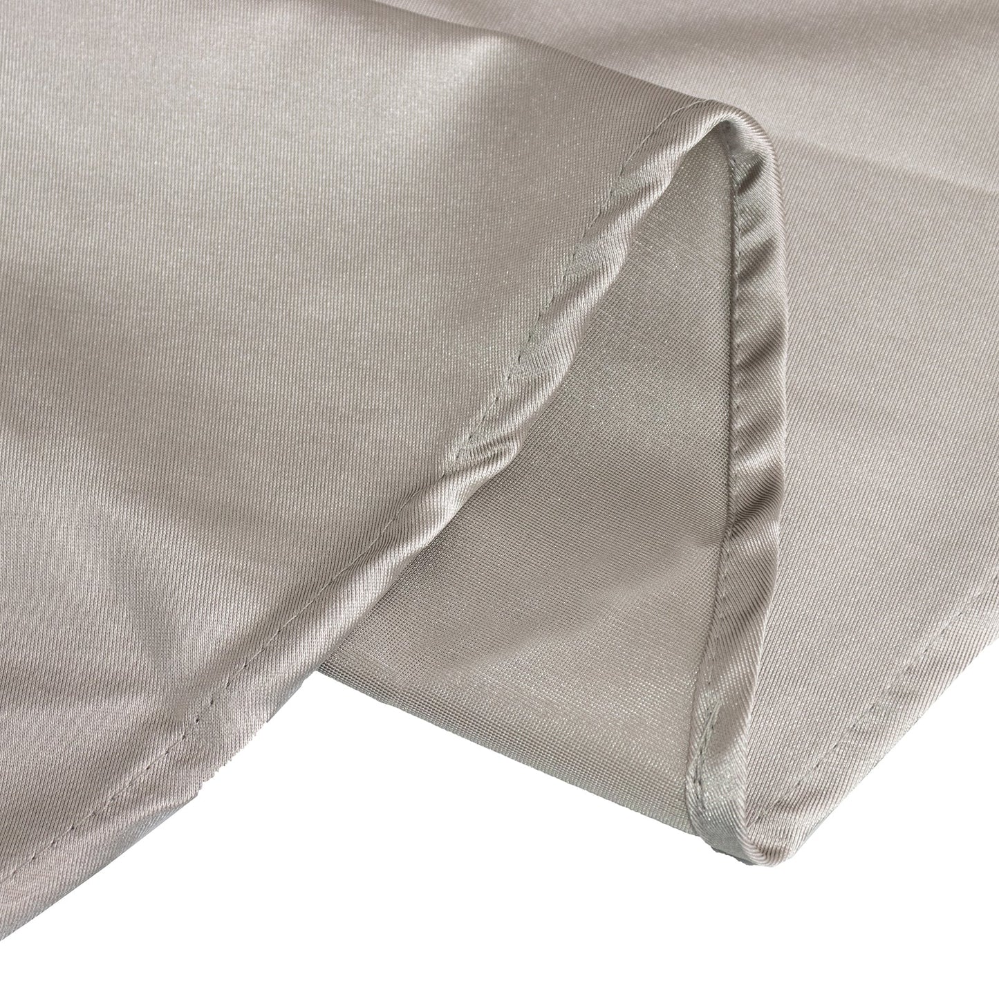 Scuba Round 108" Tablecloth Shimmering Silver - Wrinkle Free & Stain Resistant Table Cover - Bell Racket Store