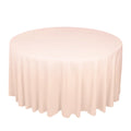 Scuba Round 120" Tablecloth Blush - Wrinkle Free & Stain Resistant Seamless Table Cover - Bell Racket Store