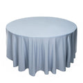 Scuba Round 120" Tablecloth Dusty Blue - Wrinkle Free & Stain Resistant Seamless Table Cover - Bell Racket Store