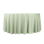 Scuba Round 120" Tablecloth Sage Green - Wrinkle Free & Stain Resistant Seamless Table Cover - Bell Racket Store