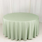 Scuba Round 120" Tablecloth Sage Green - Wrinkle Free & Stain Resistant Seamless Table Cover - Bell Racket Store