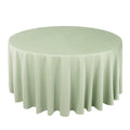 Scuba Round 120" Tablecloth Sage Green - Wrinkle Free & Stain Resistant Seamless Table Cover - Bell Racket Store
