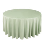 Scuba Round 120" Tablecloth Sage Green - Wrinkle Free & Stain Resistant Seamless Table Cover - Bell Racket Store