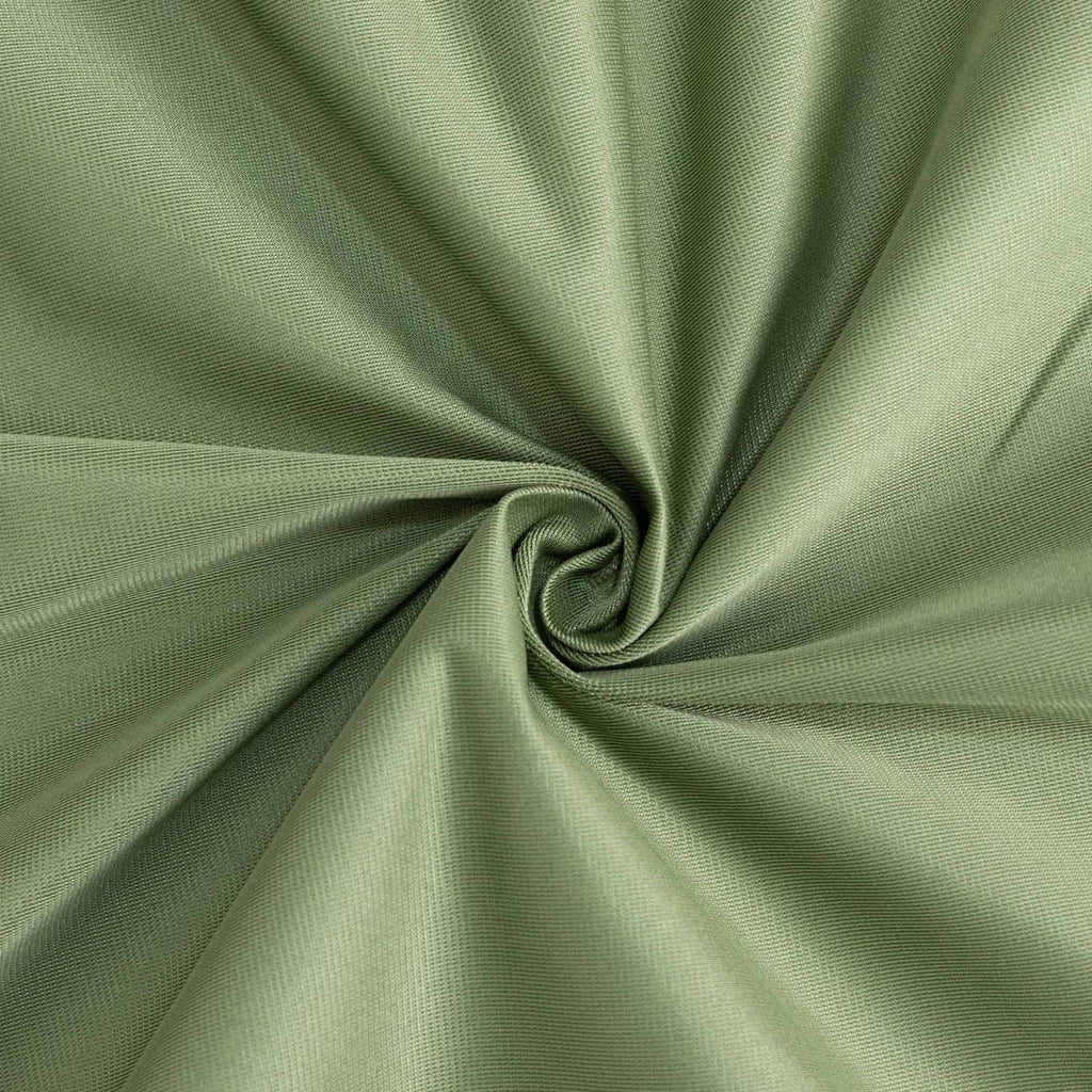 Scuba Round 132" Tablecloth Dusty Sage Green - Wrinkle Free & Stain Resistant Seamless Table Cover - Bell Racket Store