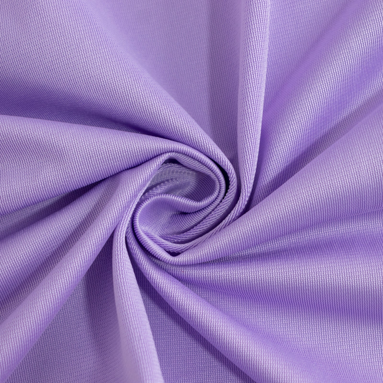Scuba Round 132" Tablecloth Lavender Lilac - Wrinkle Free & Stain Resistant Seamless Table Cover - Bell Racket Store
