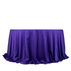 Scuba Round 132" Tablecloth Purple - Wrinkle Free & Stain Resistant Seamless Table Cover - Bell Racket Store
