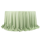 Scuba Round 132" Tablecloth Sage Green - Wrinkle Free & Stain Resistant Seamless Table Cover - Bell Racket Store