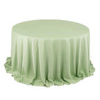 Scuba Round 132" Tablecloth Sage Green - Wrinkle Free & Stain Resistant Seamless Table Cover - Bell Racket Store
