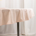 Scuba Round 70" Tablecloth Blush - Wrinkle Free & Stain Resistant Table Cover - Bell Racket Store