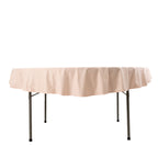 Scuba Round 70" Tablecloth Blush - Wrinkle Free & Stain Resistant Table Cover - Bell Racket Store