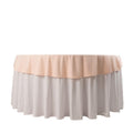 Scuba Round 70" Tablecloth Blush - Wrinkle Free & Stain Resistant Table Cover - Bell Racket Store