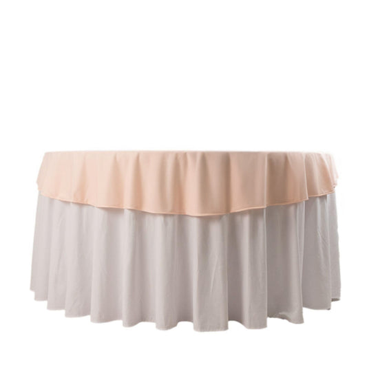 Scuba Round 70" Tablecloth Blush - Wrinkle Free & Stain Resistant Table Cover - Bell Racket Store