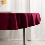 Scuba Round 70" Tablecloth Burgundy - Wrinkle Free & Stain Resistant Table Cover - Bell Racket Store