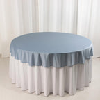 Scuba Round 70" Tablecloth Dusty Blue - Wrinkle Free & Stain Resistant Table Cover - Bell Racket Store