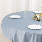 Scuba Round 70" Tablecloth Dusty Blue - Wrinkle Free & Stain Resistant Table Cover - Bell Racket Store