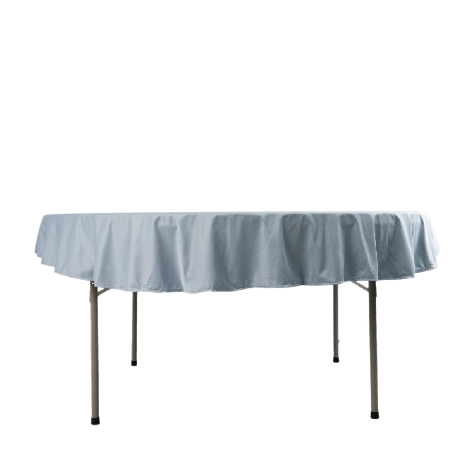 Scuba Round 70" Tablecloth Dusty Blue - Wrinkle Free & Stain Resistant Table Cover - Bell Racket Store