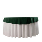 Scuba Round 70" Tablecloth Hunter Emerald Green - Wrinkle Free & Stain Resistant Table Cover - Bell Racket Store