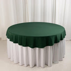 Scuba Round 70" Tablecloth Hunter Emerald Green - Wrinkle Free & Stain Resistant Table Cover - Bell Racket Store
