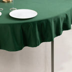 Scuba Round 70" Tablecloth Hunter Emerald Green - Wrinkle Free & Stain Resistant Table Cover - Bell Racket Store