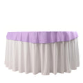 Scuba Round 70" Tablecloth Lavender Lilac - Wrinkle Free & Stain Resistant Table Cover - Bell Racket Store