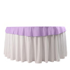 Scuba Round 70" Tablecloth Lavender Lilac - Wrinkle Free & Stain Resistant Table Cover - Bell Racket Store