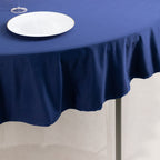 Scuba Round 70" Tablecloth Navy Blue - Wrinkle Free & Stain Resistant Table Cover - Bell Racket Store