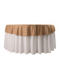 Scuba Round 70" Tablecloth Nude - Wrinkle Free & Stain Resistant Table Cover - Bell Racket Store