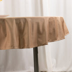 Scuba Round 70" Tablecloth Nude - Wrinkle Free & Stain Resistant Table Cover - Bell Racket Store