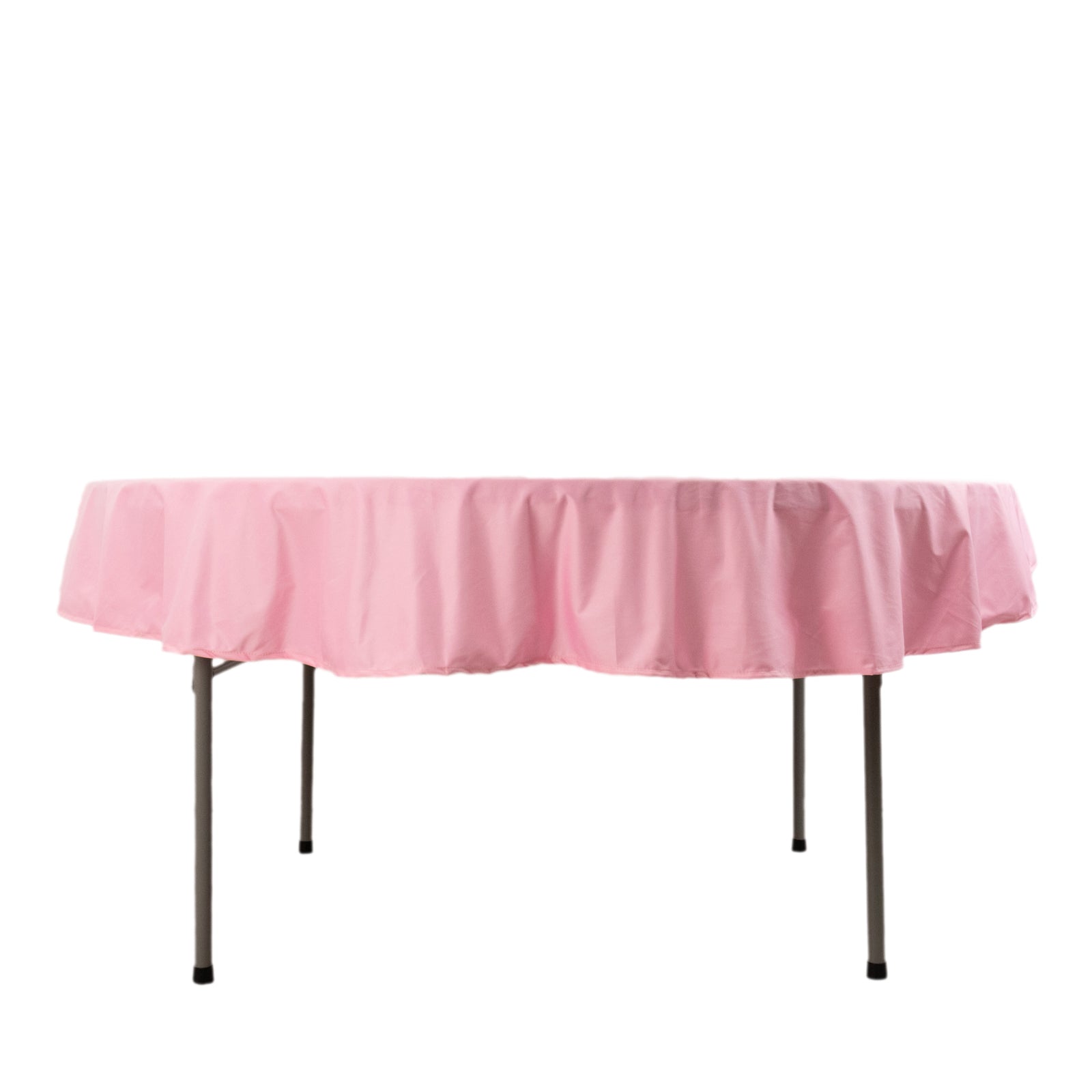 Scuba Round 70" Tablecloth Pink - Wrinkle Free & Stain Resistant Table Cover - Bell Racket Store