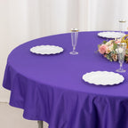 Scuba Round 70" Tablecloth Purple - Wrinkle Free & Stain Resistant Table Cover - Bell Racket Store