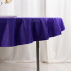 Scuba Round 70" Tablecloth Purple - Wrinkle Free & Stain Resistant Table Cover - Bell Racket Store
