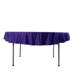 Scuba Round 70" Tablecloth Purple - Wrinkle Free & Stain Resistant Table Cover - Bell Racket Store