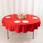 Scuba Round 70" Tablecloth Red - Wrinkle Free & Stain Resistant Table Cover - Bell Racket Store