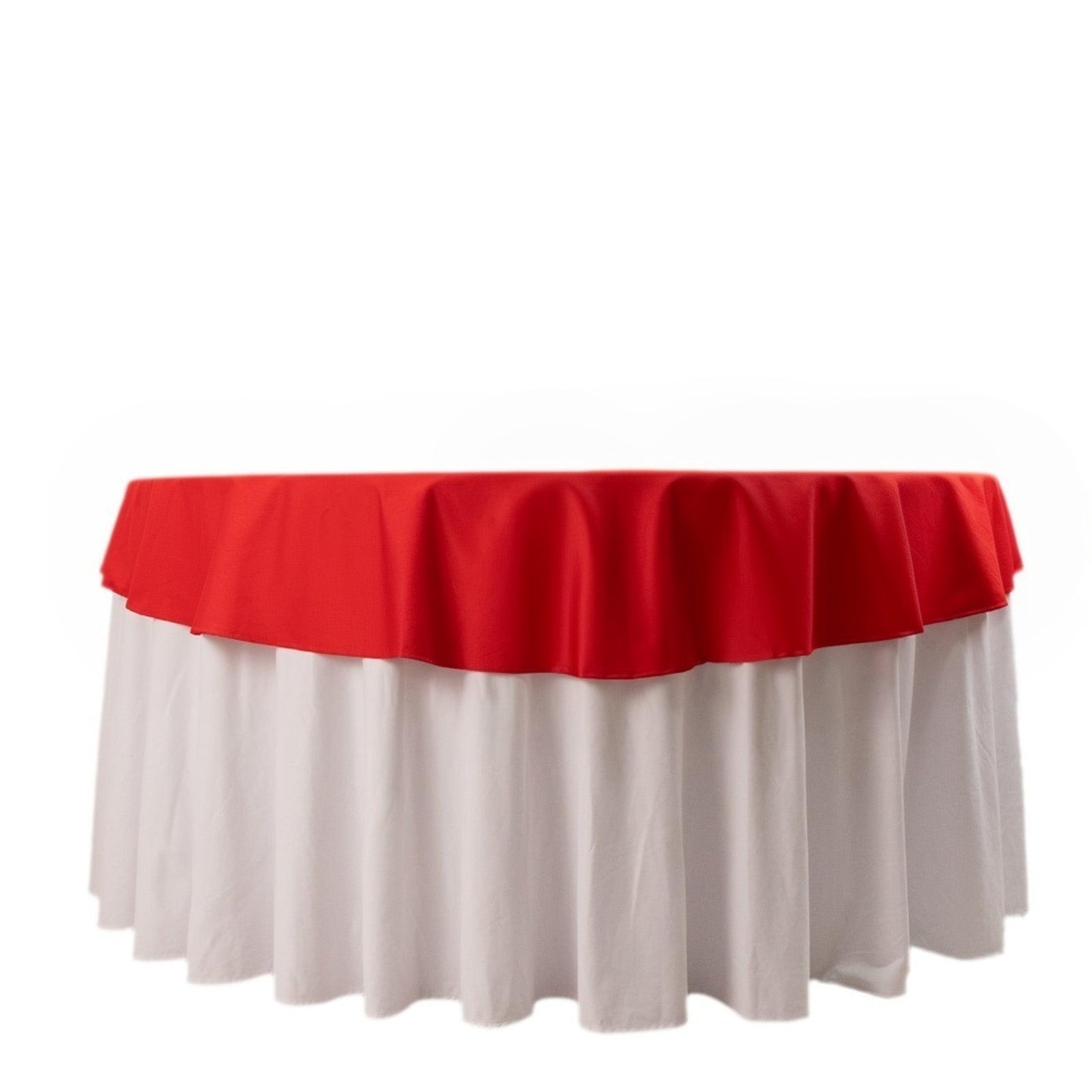 Scuba Round 70" Tablecloth Red - Wrinkle Free & Stain Resistant Table Cover - Bell Racket Store