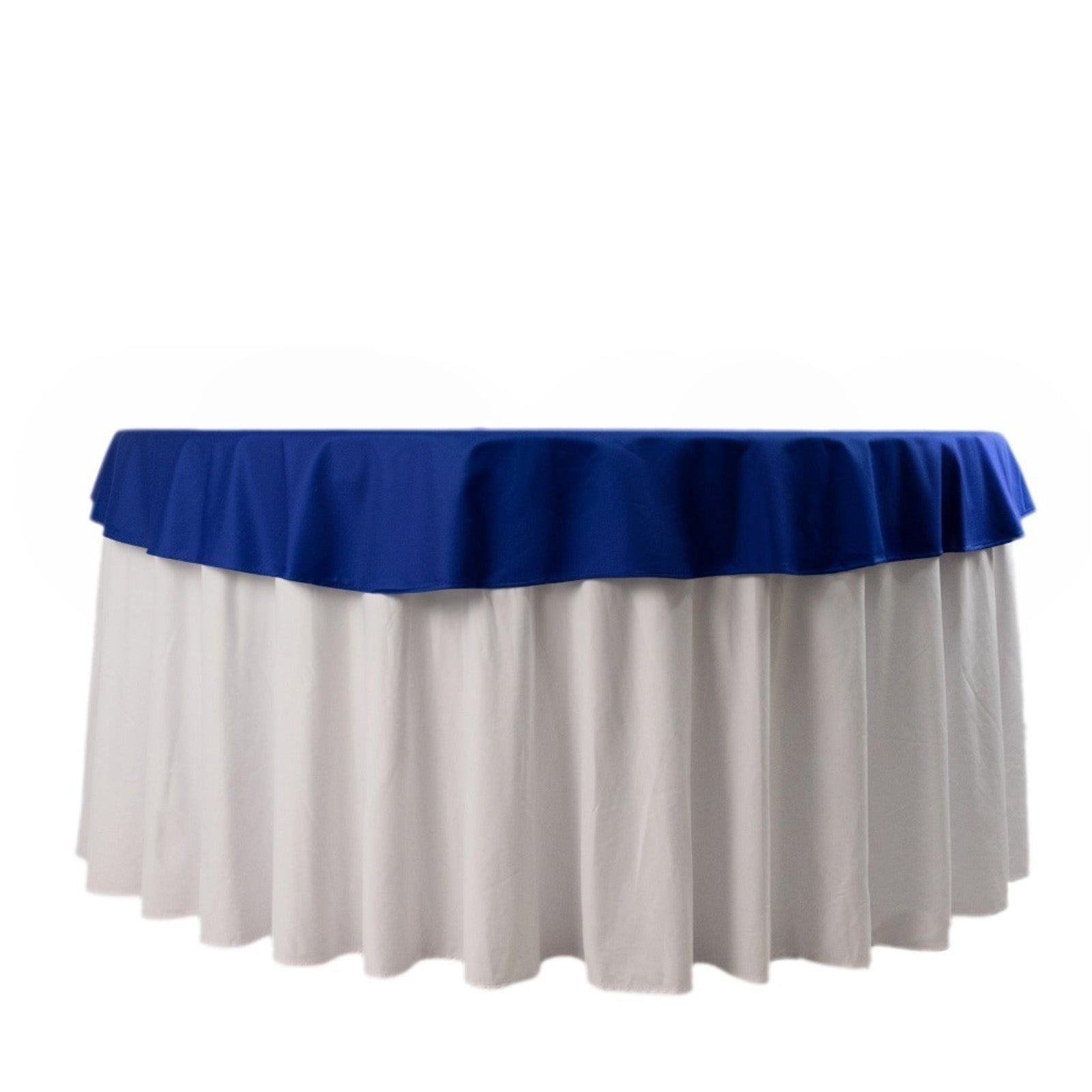 Scuba Round 70" Tablecloth Royal Blue - Wrinkle Free & Stain Resistant Table Cover - Bell Racket Store