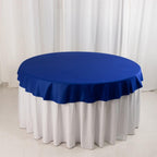 Scuba Round 70" Tablecloth Royal Blue - Wrinkle Free & Stain Resistant Table Cover - Bell Racket Store