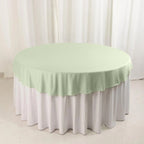 Scuba Round 70" Tablecloth Sage Green - Wrinkle Free & Stain Resistant Table Cover - Bell Racket Store